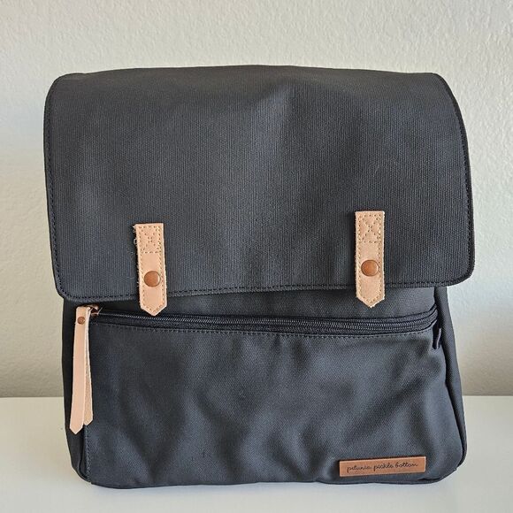 Petunia Pickle Bottom | Meta Baby Bag Backpack in Black Matte Canvas Unisex - Picture 3 of 15